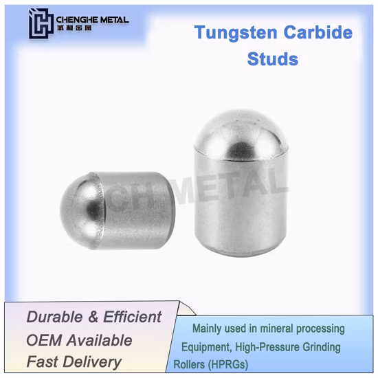 High Efficiency Original Material Tungsten Carbide Peg Cemented Carbide Pins Studs for Horizontal Grinding Mill