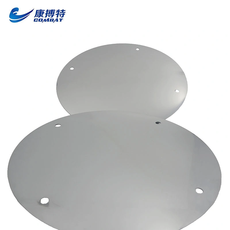 99.95% Pure Molybdenum Round Plate Machined Holes Disc